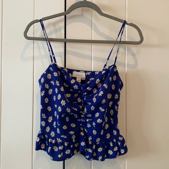 Daisy Ruffled Crop Cami - Picture 2 of 3